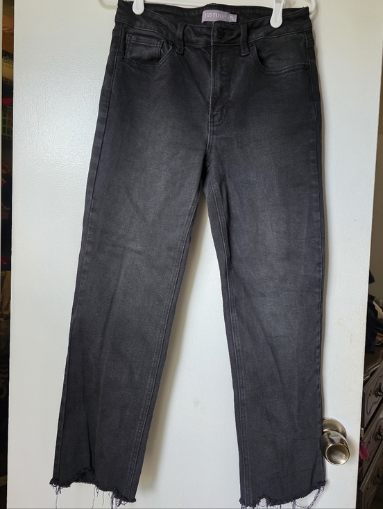 Just USA Denim - Just USA Washed Black Straight Jeans